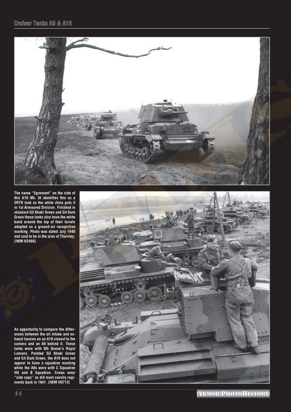 Armor PhotoHistory #5 British Cruiser Tanks A9 & A10